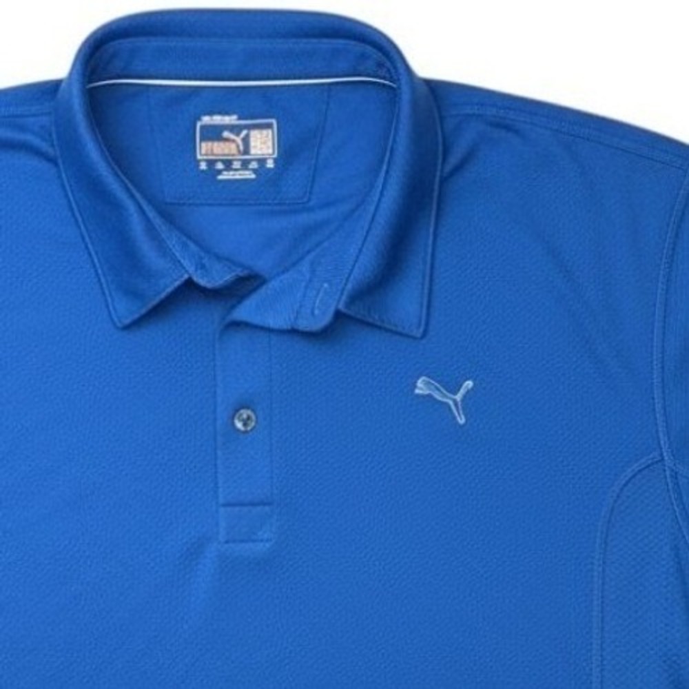 Puma Golf Cool Cell Polo Shirt Mens XXL Blue Short Sleeve Performance Top